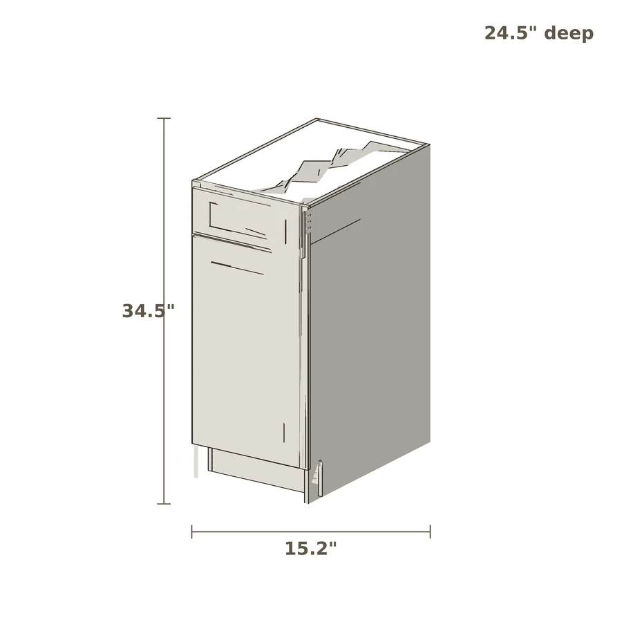 Base Cabinet, 1 Drawer in stock at Cascade Cabinets in Fort Wayne