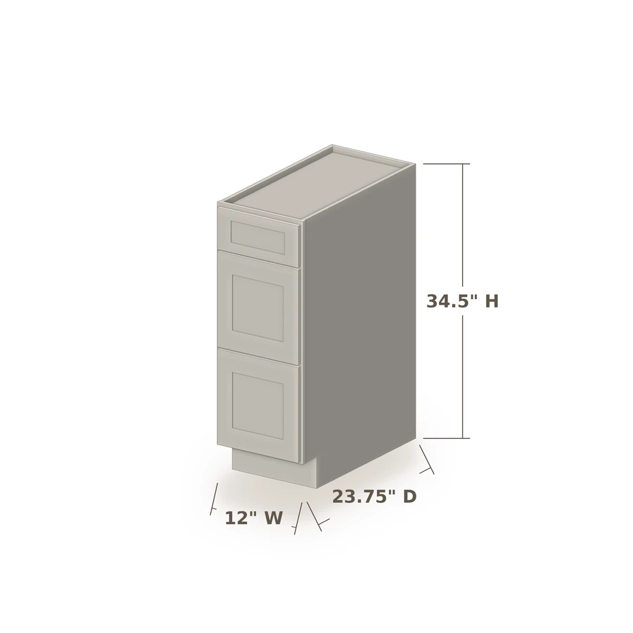 3 Drawer Base Cabinet from Cascade Cabinets in Fort Wayne, Indiana
