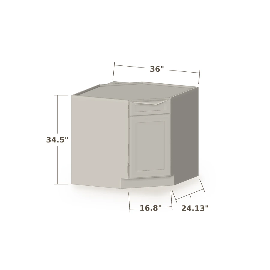 Diagonal Sink Base from Cascade Cabinets in Fort Wayne, Indiana