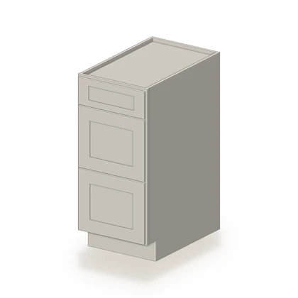3 Drawer Base Cabinet in stock at Cascade Cabinets in Fort Wayne