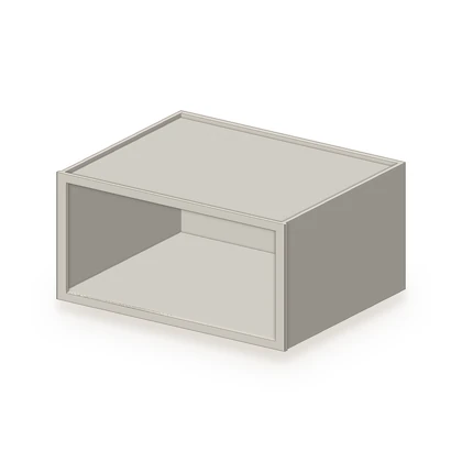 Wall Open Cabinet in stock at Cascade Cabinets in Fort Wayne