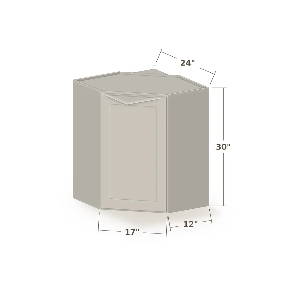 Wall Diagonal Corner from Cascade Cabinets in Fort Wayne, Indiana